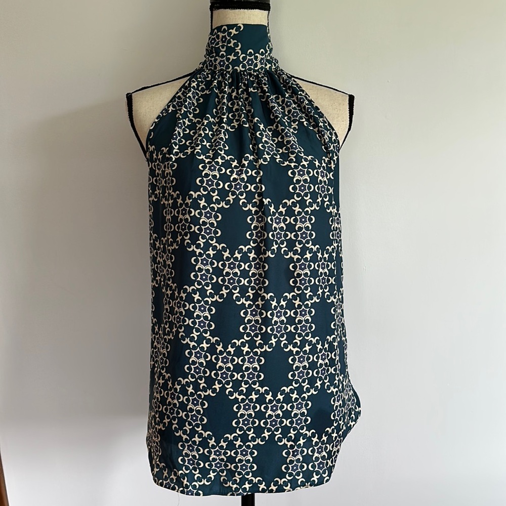 Max Studio Halter Tie Neckline Top
